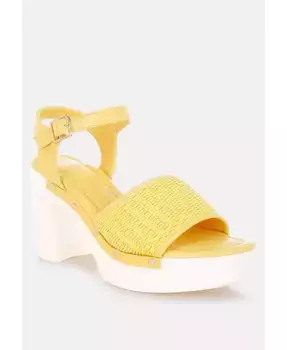 Сандалии Mazaro Raffia Chunky Rag & Co, желтый