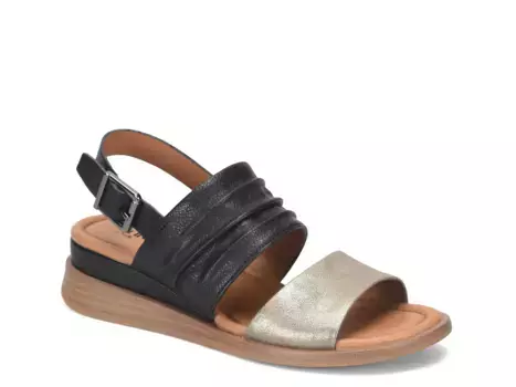 Сандалии McKennan Wedge Sandal Eurosoft, черное/золотой