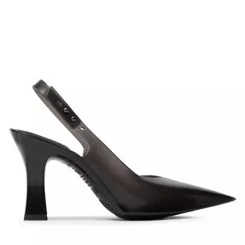 Сандалии Melissa Slingback Heel + Larroude 33606 Black Transp AC621, черный