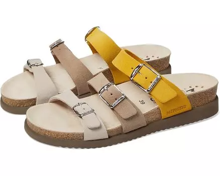Сандалии Mephisto Hyacinta, цвет Light Sand Suede Multi