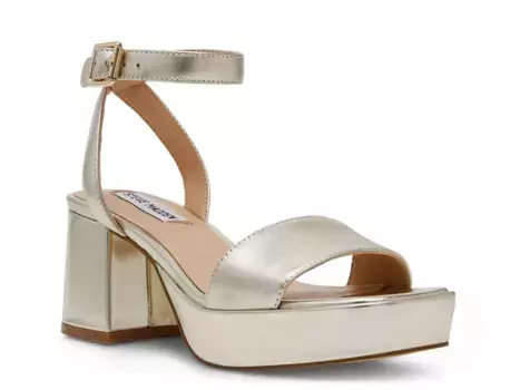 Сандалии Mercer Platform Steve Madden, Gold Metallic