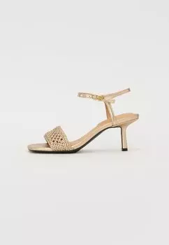 Сандалии METALLIC KITTEN SANDAL Tommy Hilfiger, золотистый