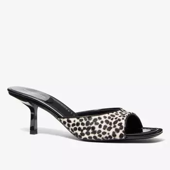 Сандалии Michael Kors Anita Ocelot Print Calf Hair, цвет слоновой кости