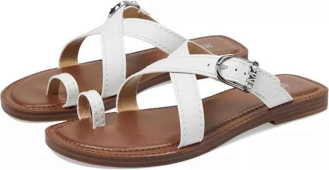 Сандалии Michael Kors Ashton Flat Thong, цвет Optic White