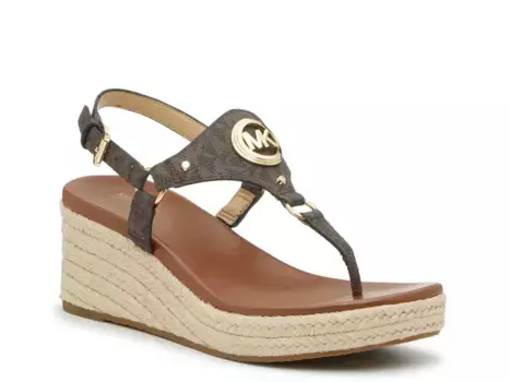 Сандалии Michael Kors Casey Wedge, коричневые