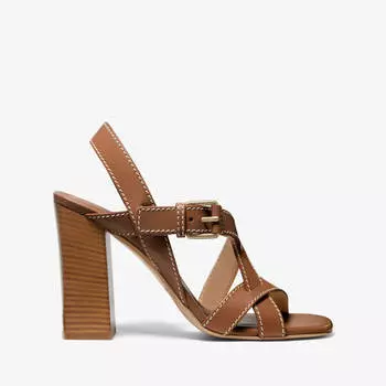 Сандалии Michael Kors Gladys Leather, каштановый