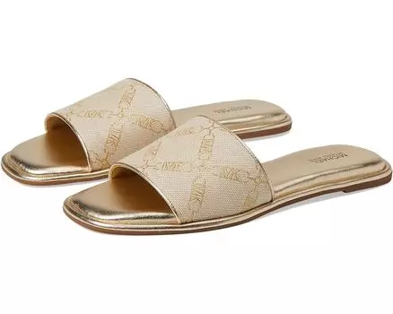 Сандалии Michael Kors Hayworth Slide, цвет Natural/Pale Gold