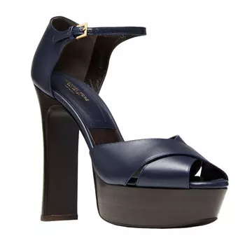 Сандалии Michael Kors Huxley Leather Platform, синий