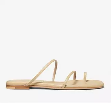 Сандалии Michael Kors Patti Leather Slide, бежевый