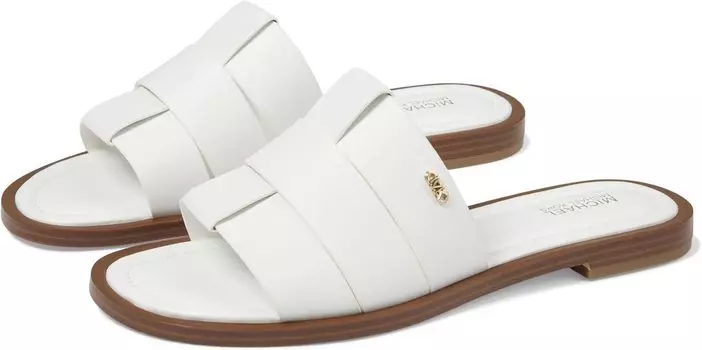 Сандалии Michael Kors Ryland Flat Slide, цвет Optic White