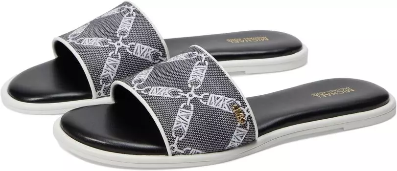 Сандалии Michael Kors Saylor Slide, цвет Black/Optic White