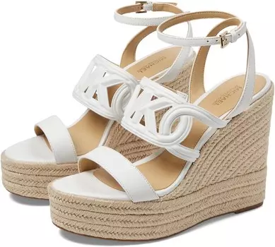 Сандалии MICHAEL Michael Kors Alma Wedge Espadrille, цвет Optic White