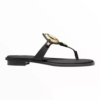 Сандалии Michael Michael Kors Aubrey Faux Leather T-Strap, черный