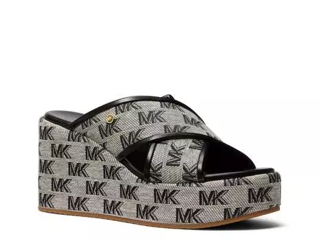 Сандалии Michael Michael Kors Cary на танкетке, черный