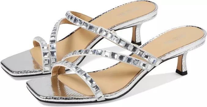 Сандалии MICHAEL Michael Kors Celia Kitten Slide, серебряный