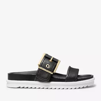 Сандалии Michael Michael Kors Colby Leather Slide, черный