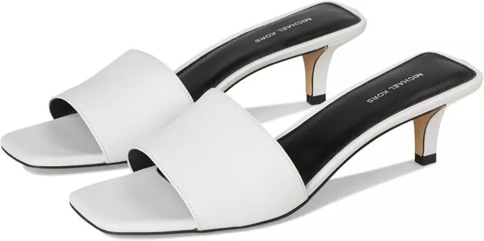 Сандалии MICHAEL Michael Kors Merriam Kitten Sandal, цвет Optic White