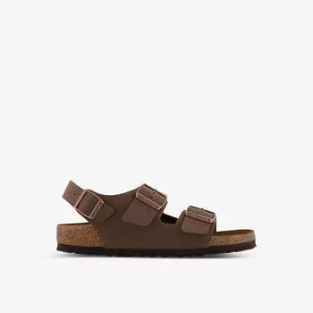 Сандалии Milano из искусственной кожи с пряжками Birkenstock, цвет mocha