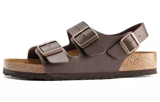 Сандалии Milano с двумя пряжками Birkenstock, коричневый