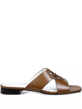 Сандалии Miller с вырезами Tory Burch, коричневый