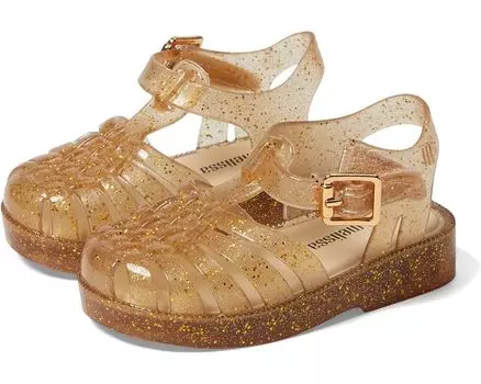 Сандалии Mini Melissa Mini Posses Final De Ano BB, цвет Beige/Glitter/Gold