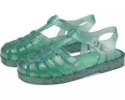 Сандалии Mini Melissa Mini Possession Finaldeano, цвет Green/Glitter/Silver