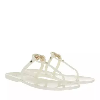 Сандалии mini miller flat thong ivory Tory Burch, бежевый