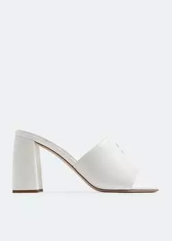 Сандалии Miu Miu Leather, белый