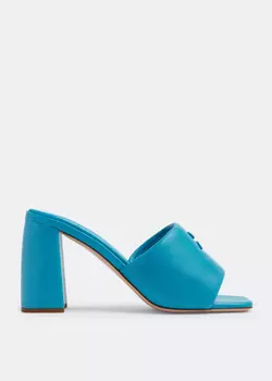 Сандалии Miu Miu Leather, синий