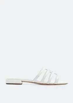Сандалии Miu Miu Padded Leather, белый