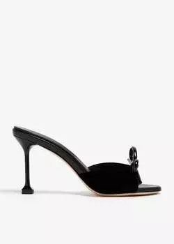 Сандалии Miu Miu Velvet, черный