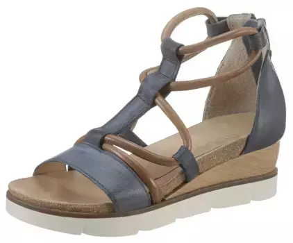 Сандалии Mjus "TAPASITA", с молнией на пятке, серый