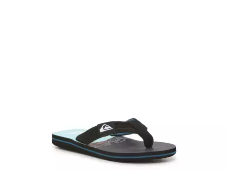 Сандалии Molokai Layback II Flip Flop Quiksilver, черный/синий