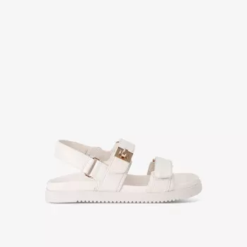 Сандалии Mona 287 из кожи с квадратной фурнитурой Steve Madden, белый