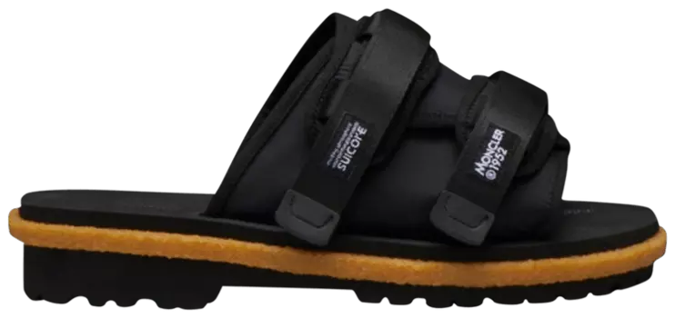 Сандалии Moncler Suicoke x Moncler Moto Mountain Nylon Slip-On Sandal '2 Moncler 1952 - Black', черный