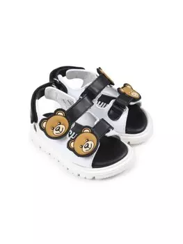 Сандалии Moschino Kids с аппликацией Teddy Bear, черный