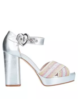 Сандалии Moschino, серебро