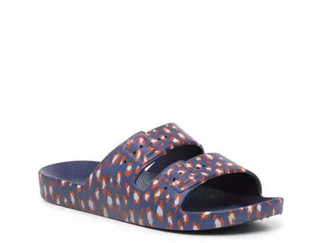 Сандалии Moses Cheetah Slide Sandal Freedom Moses, цвет navycheetahprint