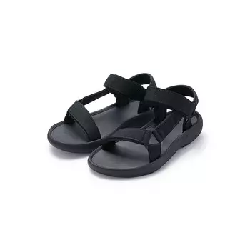 Сандалии Muji с ремешками, черный