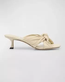 Сандалии-мюли Avenue 50 с тиснением Jimmy Choo, цвет Bamboo