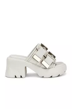 Сандалии-мюли с пряжкой Flash Bottega Veneta, цвет String