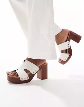 Сандалии-мюли SEQWL белого цвета