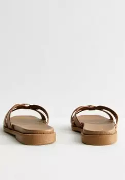 Сандалии MULTI STRAP FLAT New Look, коричневый