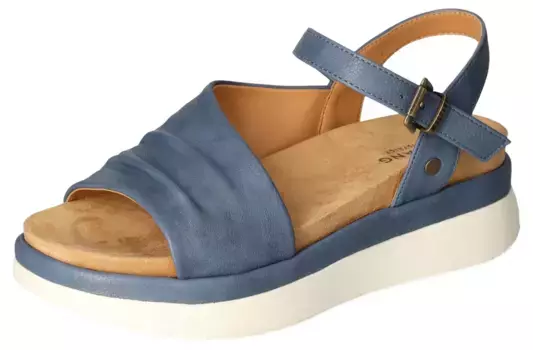 Сандалии Mustang Shoes, летняя обувь, сандалии, сандалии с ремешками шириной G (=широкие), синий