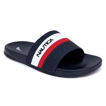Сандалии мужские Nautica Logo Slide, цвет tin grey