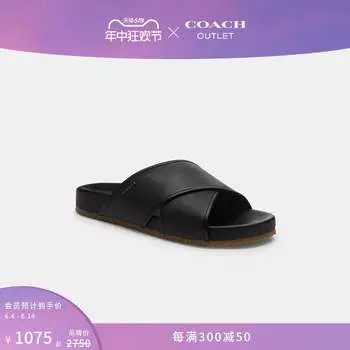 Сандалии мужские Thomas Coach Outlet на плоской подошве, черный