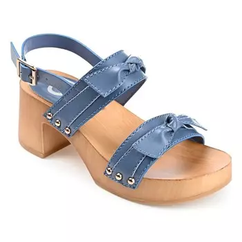 Сандалии на блочном каблуке Tia Journee, синий