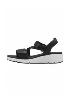 Сандалии на цельной подошве Comfort Tamaris, черные