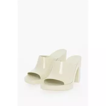 Сандалии на каблуке GLEAM из резины 10 см Bottega Veneta, White