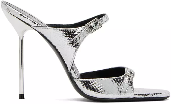 Сандалии на каблуке Paris Texas Silver Layla
